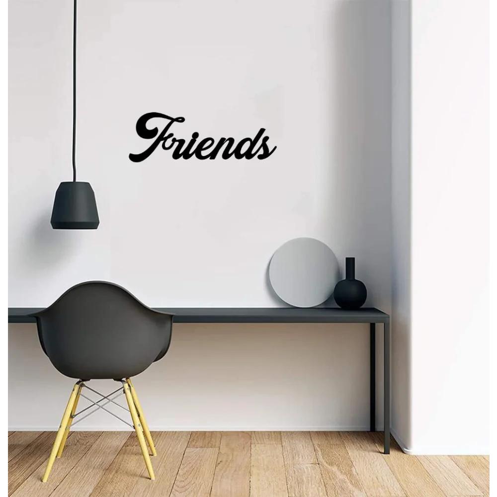 1 шт. Amis Love Wall Art - металлический настенный декор, силуэт из железа, домашний акцент и произведение искусства для стильных интерьеров