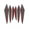 Car Front Bumper Lip Decoration Diffuser Splitter Fins Body Spoiler Canards Valence Chin Car Tuning Canard Decor