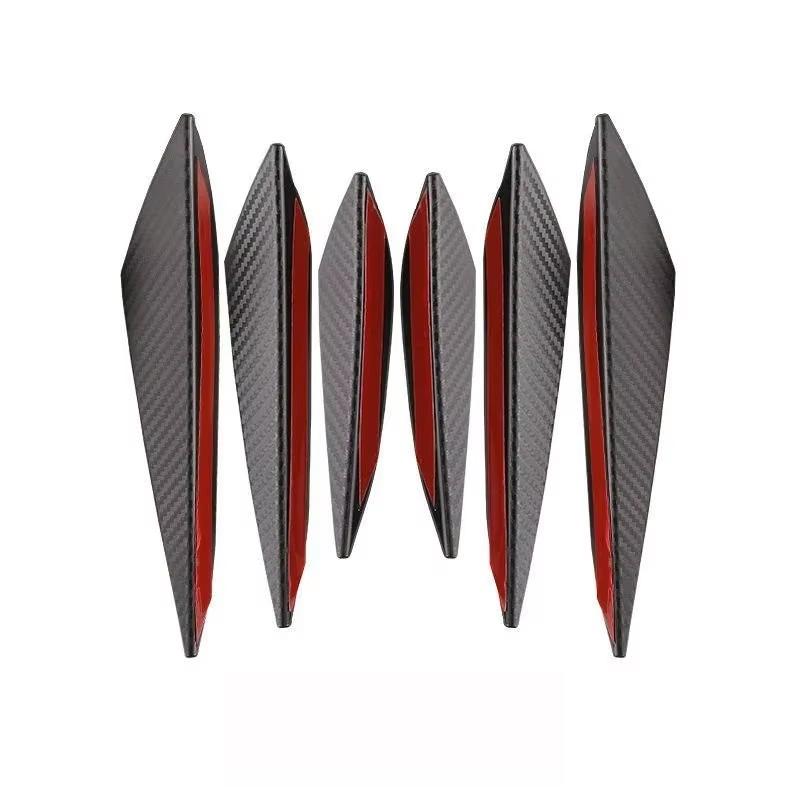 Car Front Bumper Lip Decoration Diffuser Shunt Fin Body Spoiler Canard Valence Car Modified Canard Decor Auto Accessories
