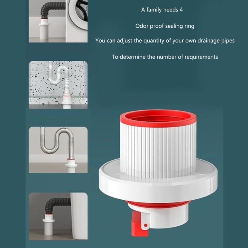 ABS Drain Seal Simple Installation Drain Trap Effective Drain Deodorizer Convenient Drain Solution Prevent unpleasant