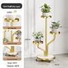 Hualongdun Movable Iron Art Plant Stand