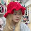 Шляпа ручной работы с клубникой, вязаная крючком ажурная шляпа с клубникой для музыкального фестиваля, стильная шляпа рыбака с клубникой