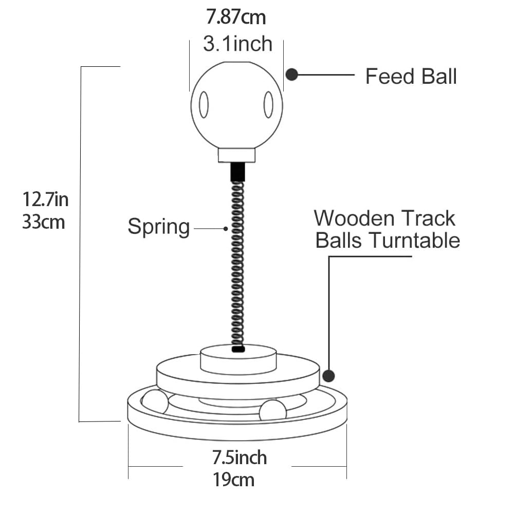Игрушка-мяч для кошек Marchul с лакомством, дозатор для лакомств для кошек, игрушка с роликовым трекболом, интерактивная игрушка для кошек для домашних кошек, деревянный мяч для котят, мяч,