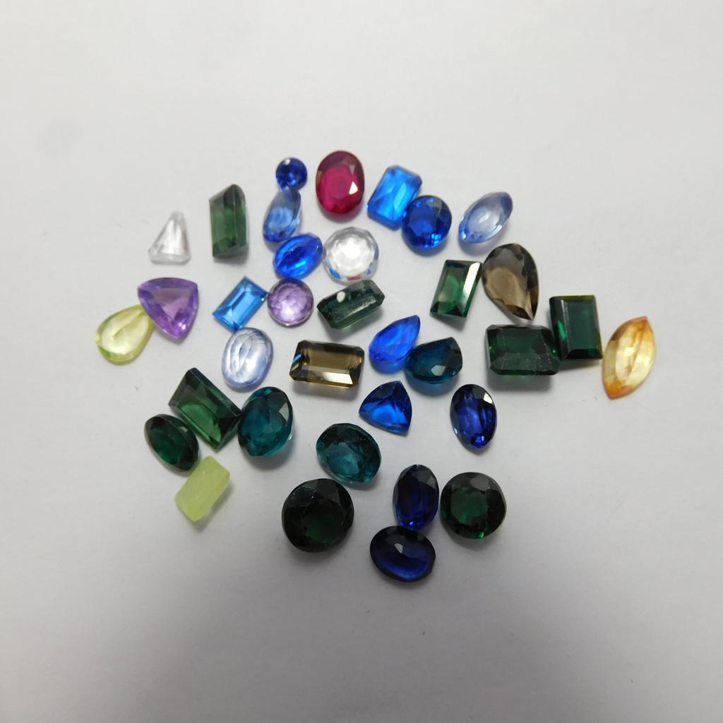Natural 10.99 Ct Sapphire Mix Shapes Lot Mix Color Loose Gemstone