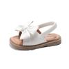 Baby Girls Summer Beach Shoes with Sweet Bowtie Kids Flat Sandals Butterfly-knot Elastic Band Soft Open Toes Fashion 2025 New