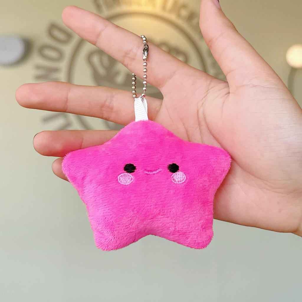 Очаровательный плюшевый брелок в виде звезды: Девичий Рюкзак Брелок Аксессуар