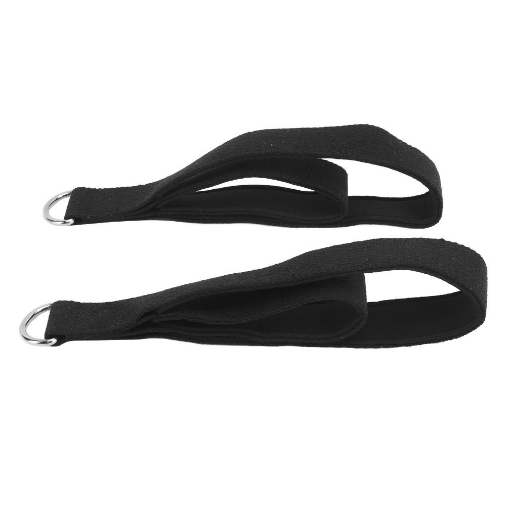 2PCS Anti Slip Pilates Double Loop Straps D-Ring Workout Straps Yoga Exercise
