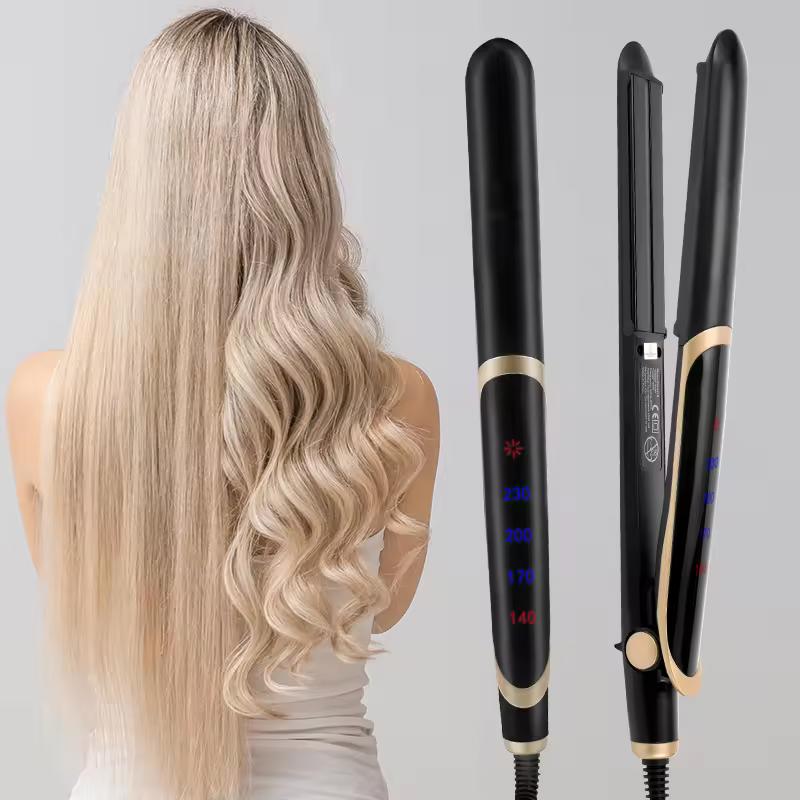 Горячая продажа, быстрый нагрев, керамический выпрямитель для волос, светодиодный дисплей, профессиональный выпрямитель для волос