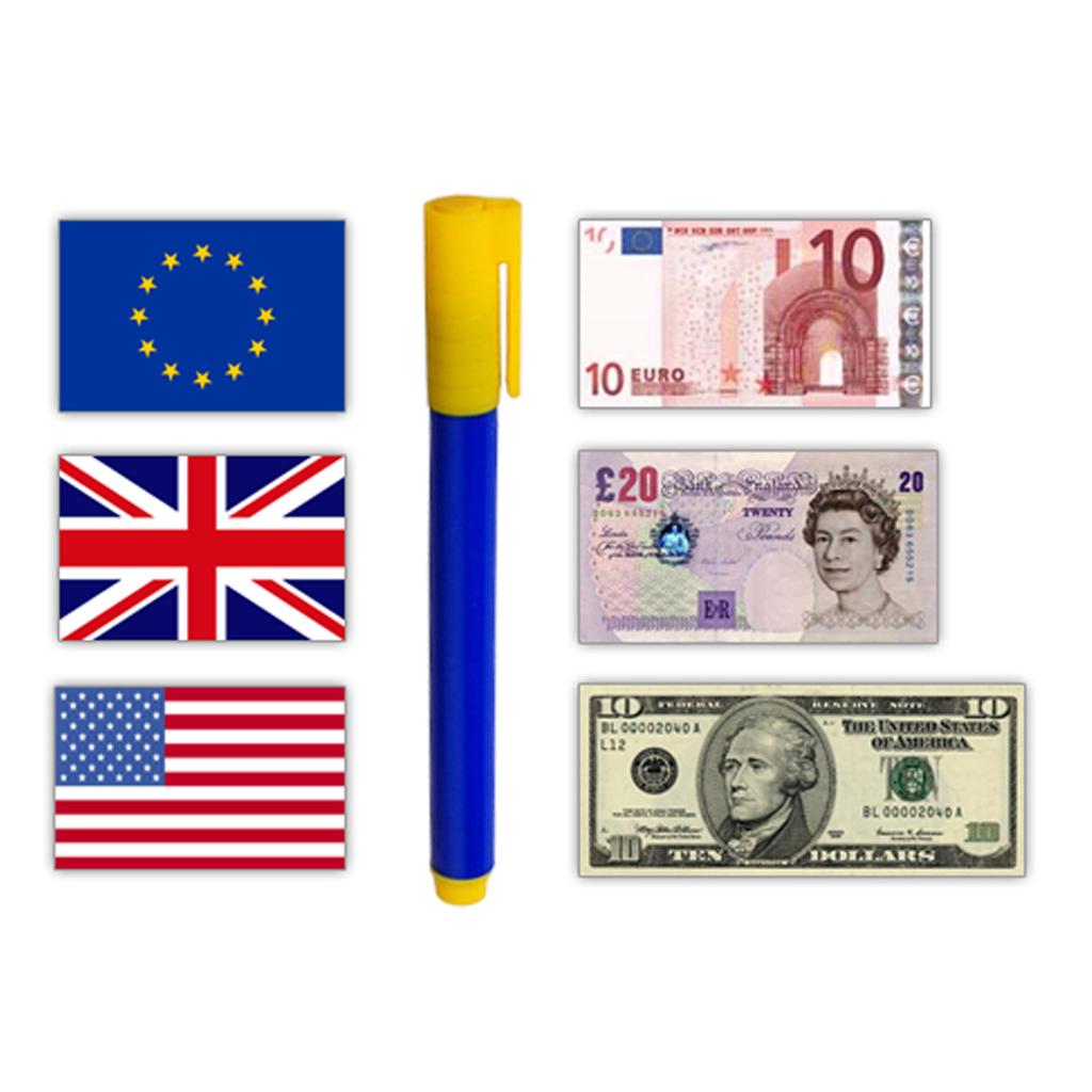 Money Checker Tester Pen Graffiti Pen Mini Ink Currency Detector Counterfeit Bill Detector Fake Bill Checker Portable