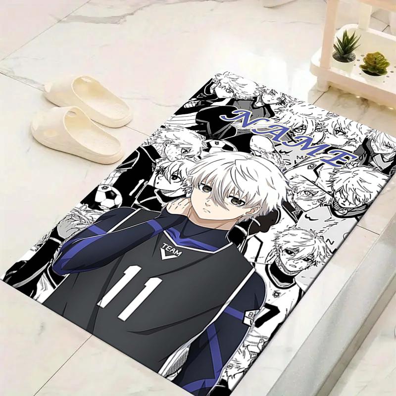 Custom 1Pc Powerful Anime Characters Rug Office Carpet Indoor Outdoor Entrance Doormat Nonslip Soft And Comfortable Living Room D29155