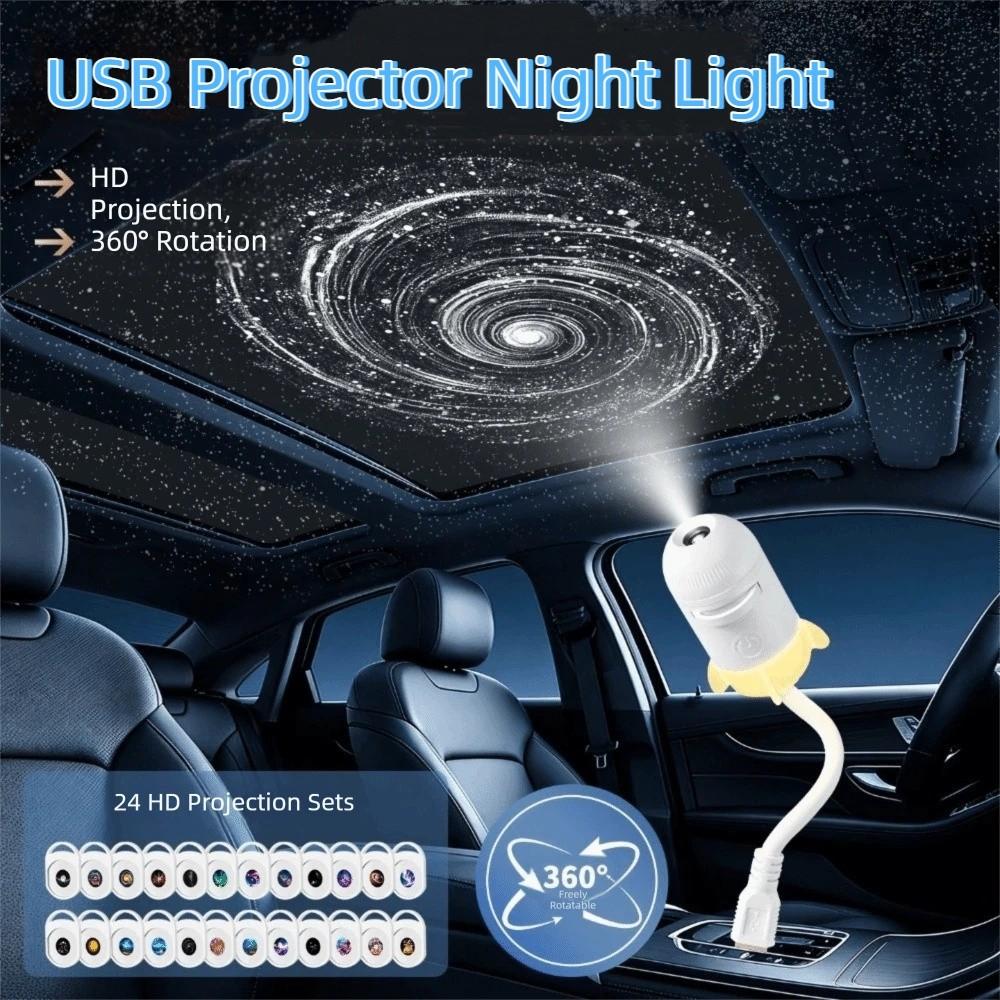 Adjustable Brightness USB Planet Projector Light Star Background Light Christmas