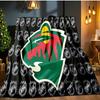 Minnesota wild Flannel Blanket, Use for Birthday/Holiday Gift, Soft Blanket for Sofa/Bed/Camping/Office/Tourism Use,All Seasons