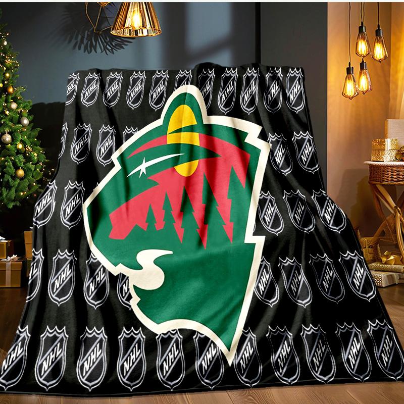 Minnesota wild Flannel Blanket, Use for Birthday/Holiday Gift, Soft Blanket for Sofa/Bed/Camping/Office/Tourism Use,All Seasons