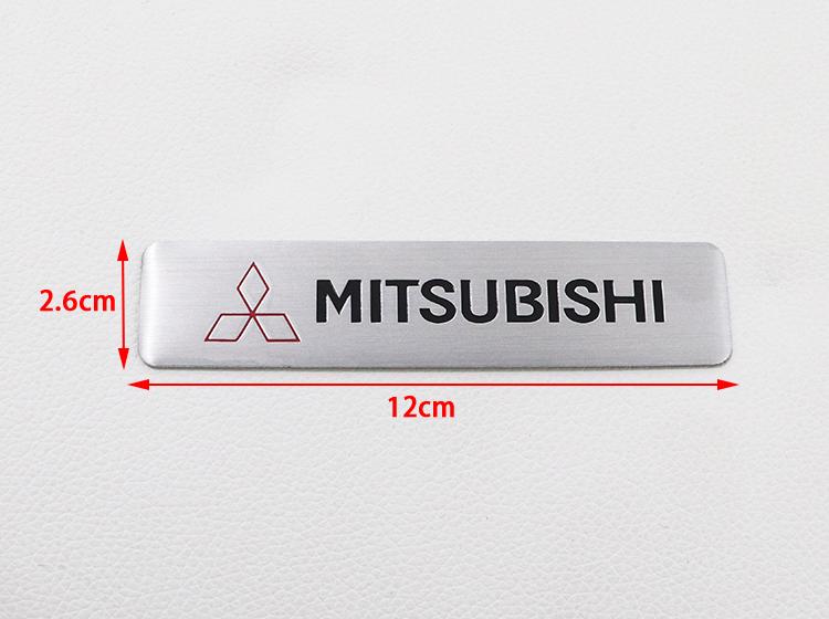 1pcs 3D Mitsubishi  Car logo aluminum sticker Fender side Rear Bumper tail door trunk sticker Emblem sticker styling Accessories