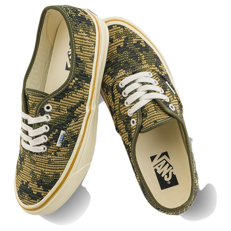 Vans LX Authentic 44 Камуфляж Античное Золото Унисекс Кроссовки Зеленый VN000D5K18S