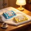 26-Key Keyboard Decor Fidget Toy Animal Theme Push Bubble Keyboard Tactile Pressing Toy Stress Relief Mini for Backpack Purse Charm