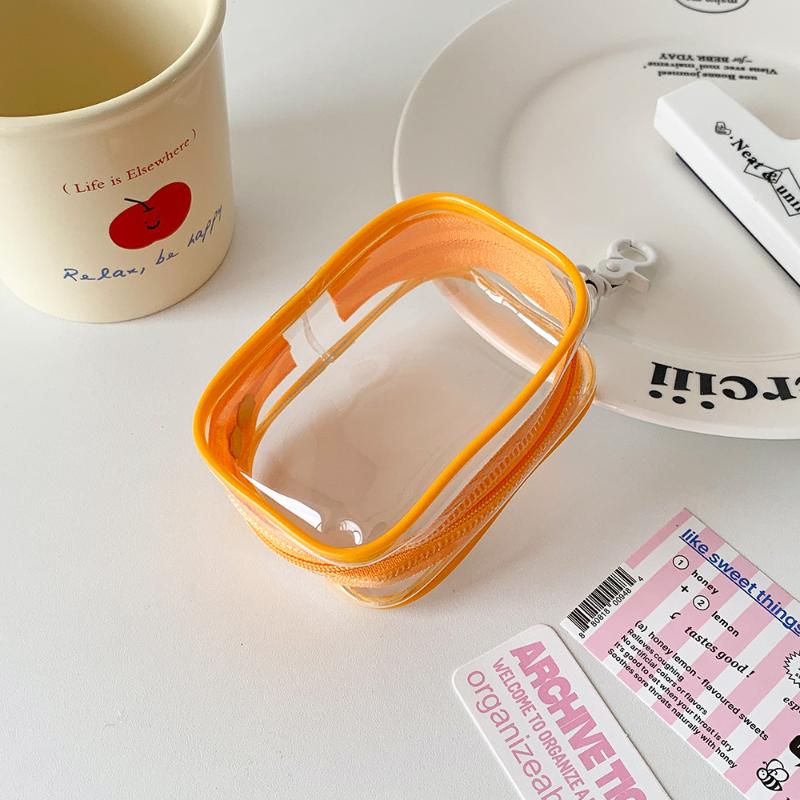 Прозрачный ПВХ плюшевый органайзер для хранения кукол, квадратный кошелек-органайзер для наушников с брелоком, аниме мультяшный дисплей для игрушек, защитный чехол