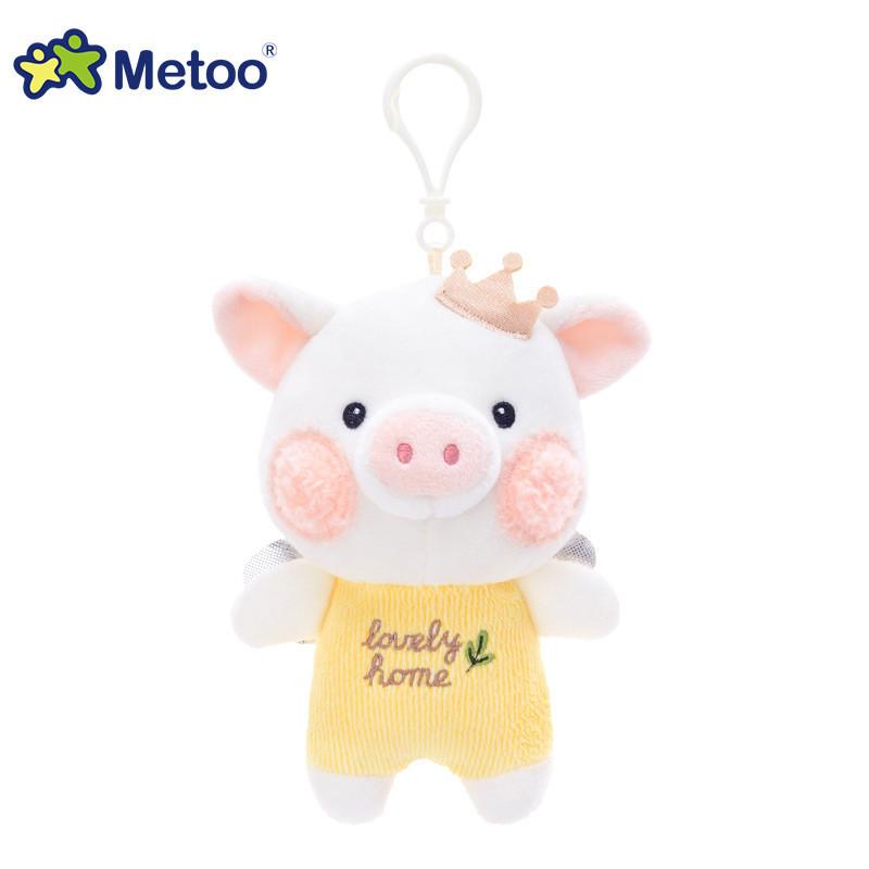 Очаровательная плюшевая мини-кукла Metoo Angel Pig, милая детская игрушка, подвеска для сумки