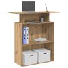 VidaXL Reception Desk Artisan Oak 100x40x104 Cm Engineered Wood, Reception Counter, Salon Reception, Counter 859059