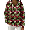 Женский модный повседневный пуловер с рождественским принтом, толстовка с капюшоном и длинными рукавами