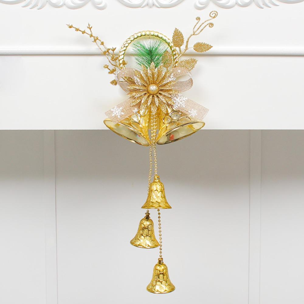 With Pine Cones Christmas Bell Glitter Christmas Hanging Ornament Xmas Tree Pendant  Shopping Mall