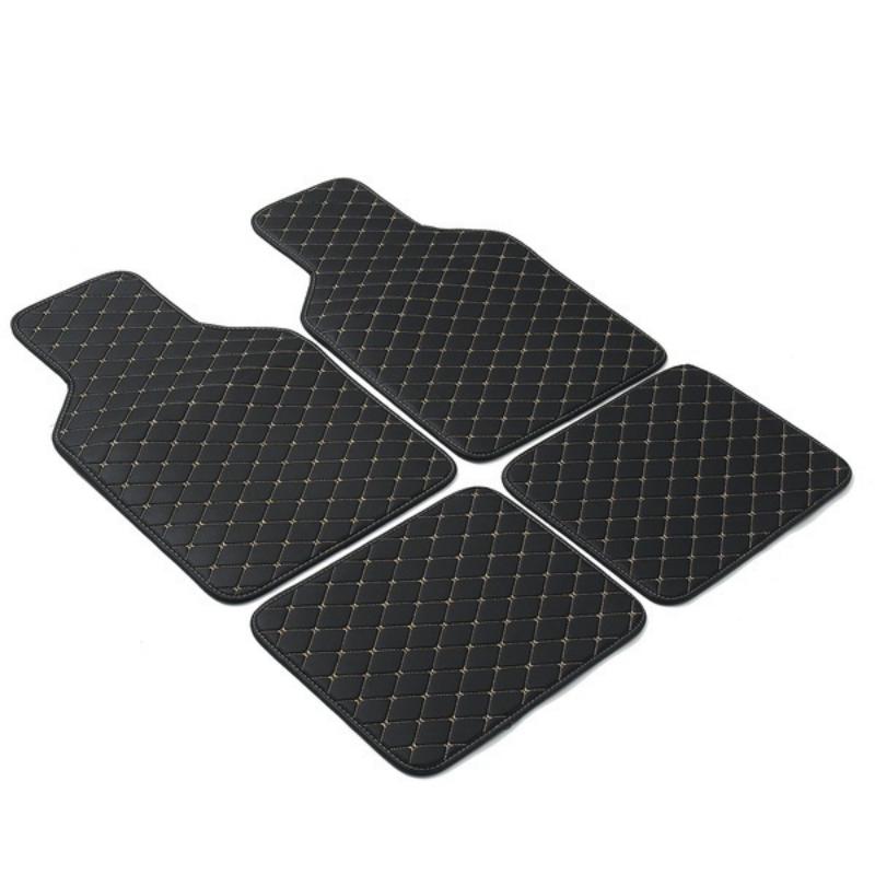 Auto Floor Leather Carpet Liner Waterproof/Dustproof /Skidproof Mat Pad Universal Car Floor Mats Front  Rear Carpet Mat Waterproof Dustproof Skidproof
