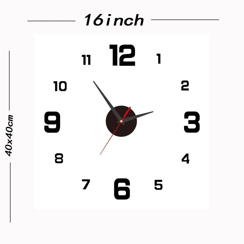 8 Inch Bedroom Simplicity Wall Clock Wall Clock Large Number Wall Clock Silent Watch Home Living Room Office Study
