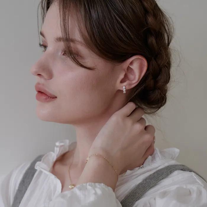 14k Brilliant Basic Stud Earrings