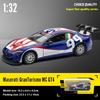 Масштаб 1/32 Maserati GranTurismo MC GT4 Сплав Металл Литой Модель Автомобиля Звук и Свет Инерционный Механизм Подарок на День Рождения Коллекция Хобби Взрослый Хороший
