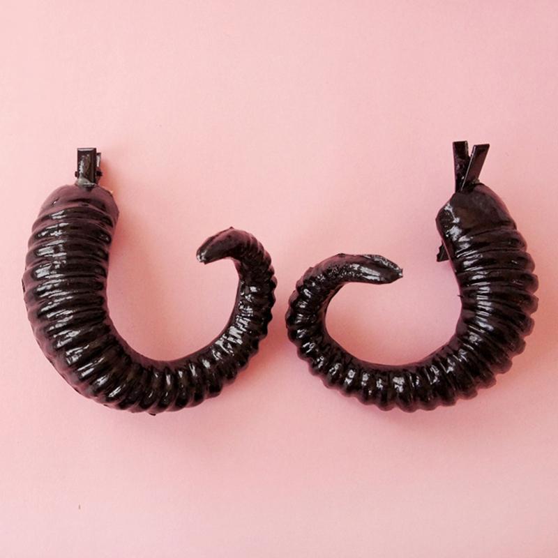 Заколки для волос с рогом дьявола, косплей, заколка с овечьими рогами, украшение для Хэллоуина