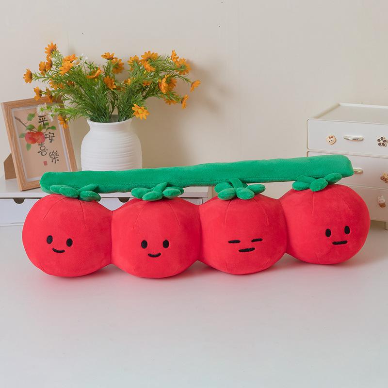 Sam's same vegetable series throw pillow green onion tomato peanut mushroom doll cushion plush toy
