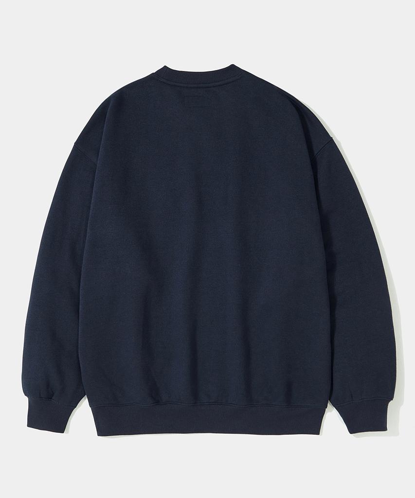 COLUMBIA UNIVERSITY Reverse Arch Fleece Crew Neck_Navy