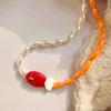 Jewelry Fish Pendant Necklace Bohemia Beads Chain Choker Trendy Mini Fish Necklace  Summer
