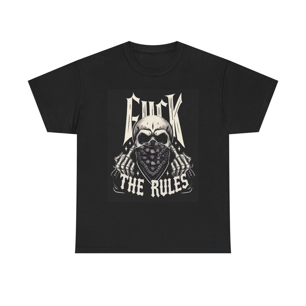 F The Rules Shirt Retro Unisex Mens Womens Heavy Cotton Tee New Unisex T-Shirt