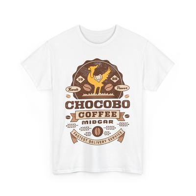 Винтажная унисекс футболка Chocobo Coffee. Видеоигра Final Fantasy. Кактуар. Мугл