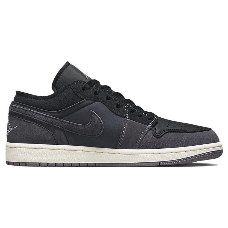 Air Jordan 1 Low SE Craft Inside Out - Черные мужские кроссовки Светло-графитовый парус Cement-Grey DN1635-001