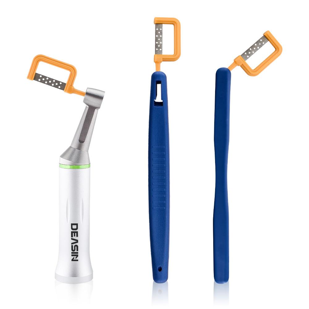 Dental Interproximal Enamel Reduction Kit Reciprocating IPR System Electric contra angle With 10 PCS Automatic Strips For Orthod