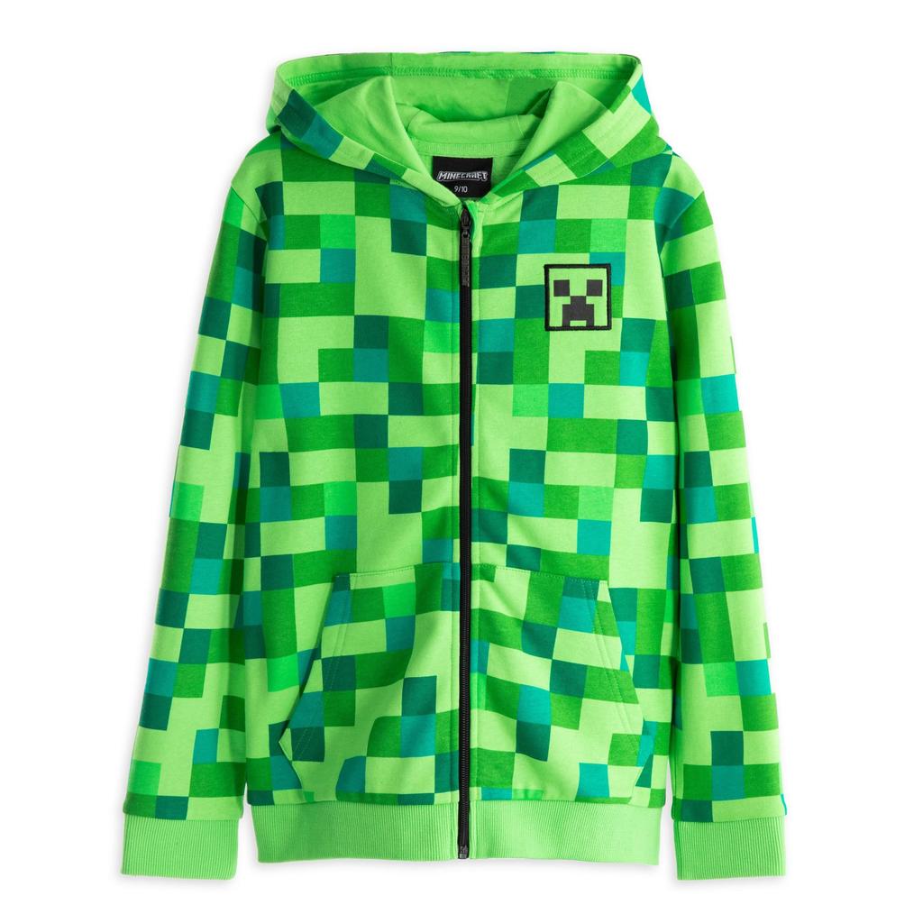 Minecraft Childrens/Boys Creeper Character Hoodie