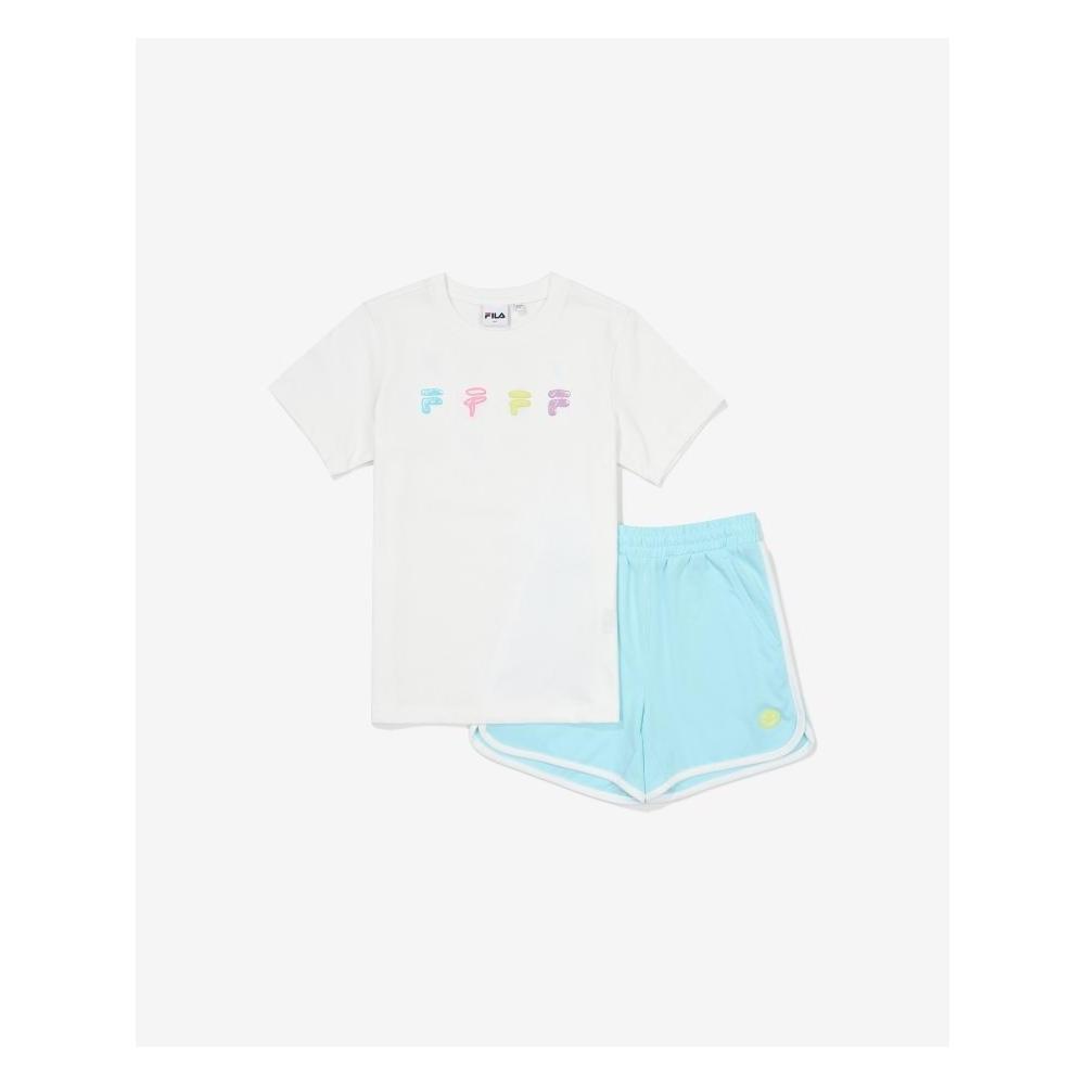[fila Kids] Girls Smile Graphic   Shorts Set Up  Fk2fsf2201f Owh  q0zFk2fsf2201fOwh