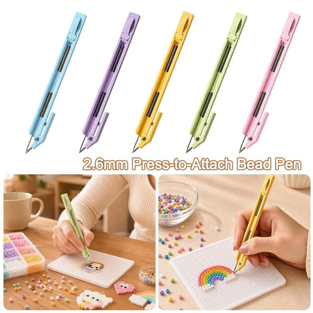 Automatic Dispensing Bead Pen Smooth Gliding Puzzle Bead Tool Bead Placement Tool Puzzle Assembly