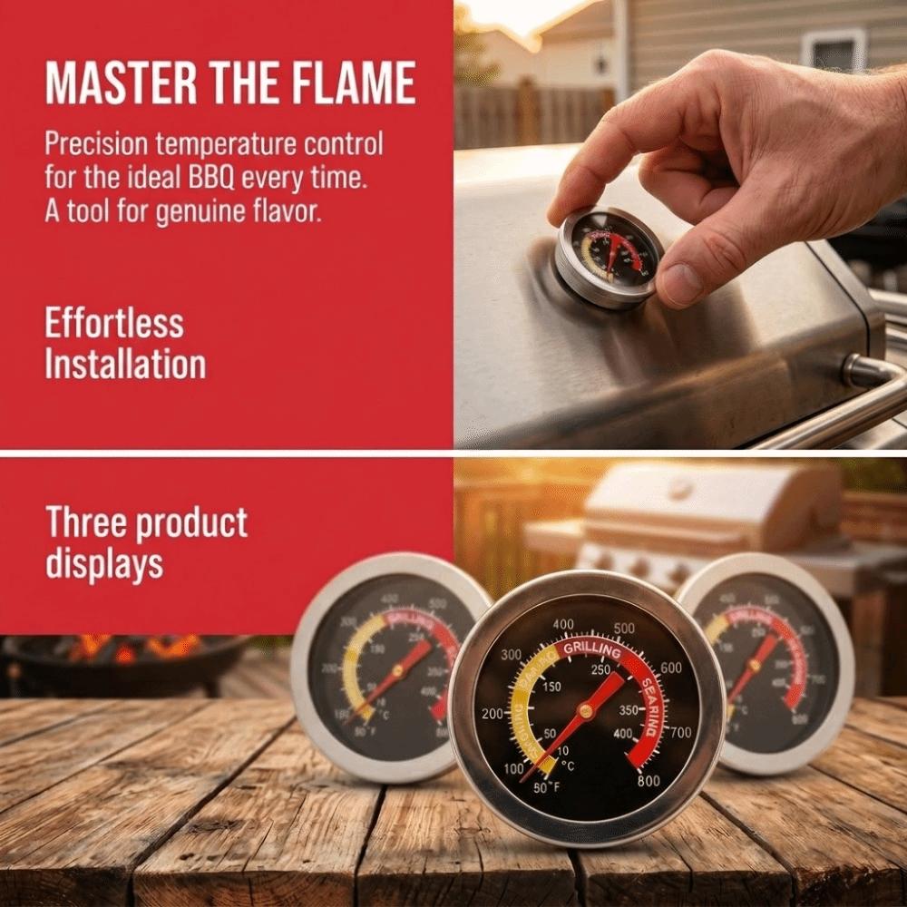 Portable Kitchen Thermomete Instant Read Temperature Test Meter BBQ Cooking