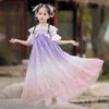 Qiz Hanfu qadimiy kostyum bolalar Xitoy uslubi kichkina qiz kiyimi Tang liboslari malika yubka milliy kostyum bolalar