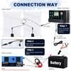 SOECOPO 7000 Вт 2*500 В Солнечная панель DC 12 В - AC 110 В/220 В Инвертор Полный комплект солнечной энергии Контроллер 100 А Кемпинг USB 5 В/1,5 А Дом