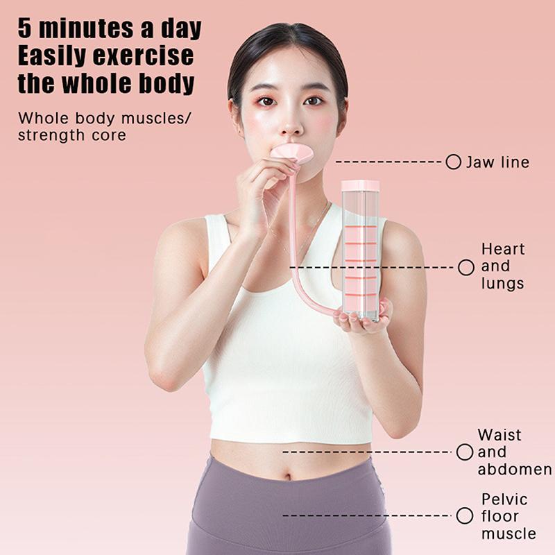 Тренажер для дыхательных упражнений – Тренажер для мышц живота и Улучшитель емкости легких, Подходит для мужчин, женщин и взрослых