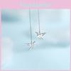 Sparkling Diamond Yixuan Origami Crane Ear Threader Popular Chain Element Design