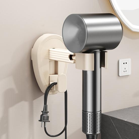 Держатель для фена Yousheng на присоске, высокая грузоподъемность, простая установка, настенное крепление без сверления, вращающаяся на 360 градусов подставка для фена