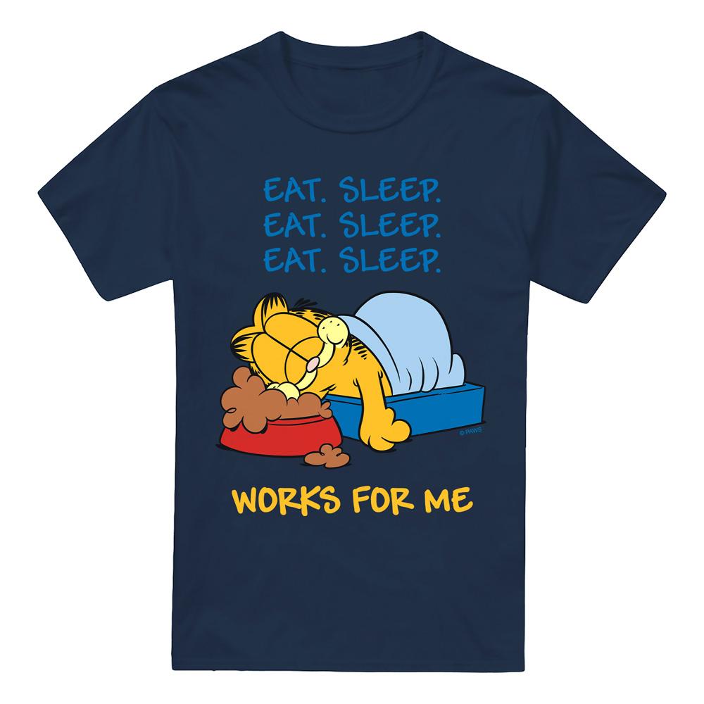 Мужская футболка Garfield 'Works For Me'