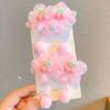 Colorful Flower Ponytail Hairband Plastics Hair Clips New Children's Head Rope