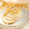 Western Vintage Multi-Layer Rhombus Pattern Bangle Luxury Statement Alloy Bracelet Women Exaggerated Fashion Jewelry Gift