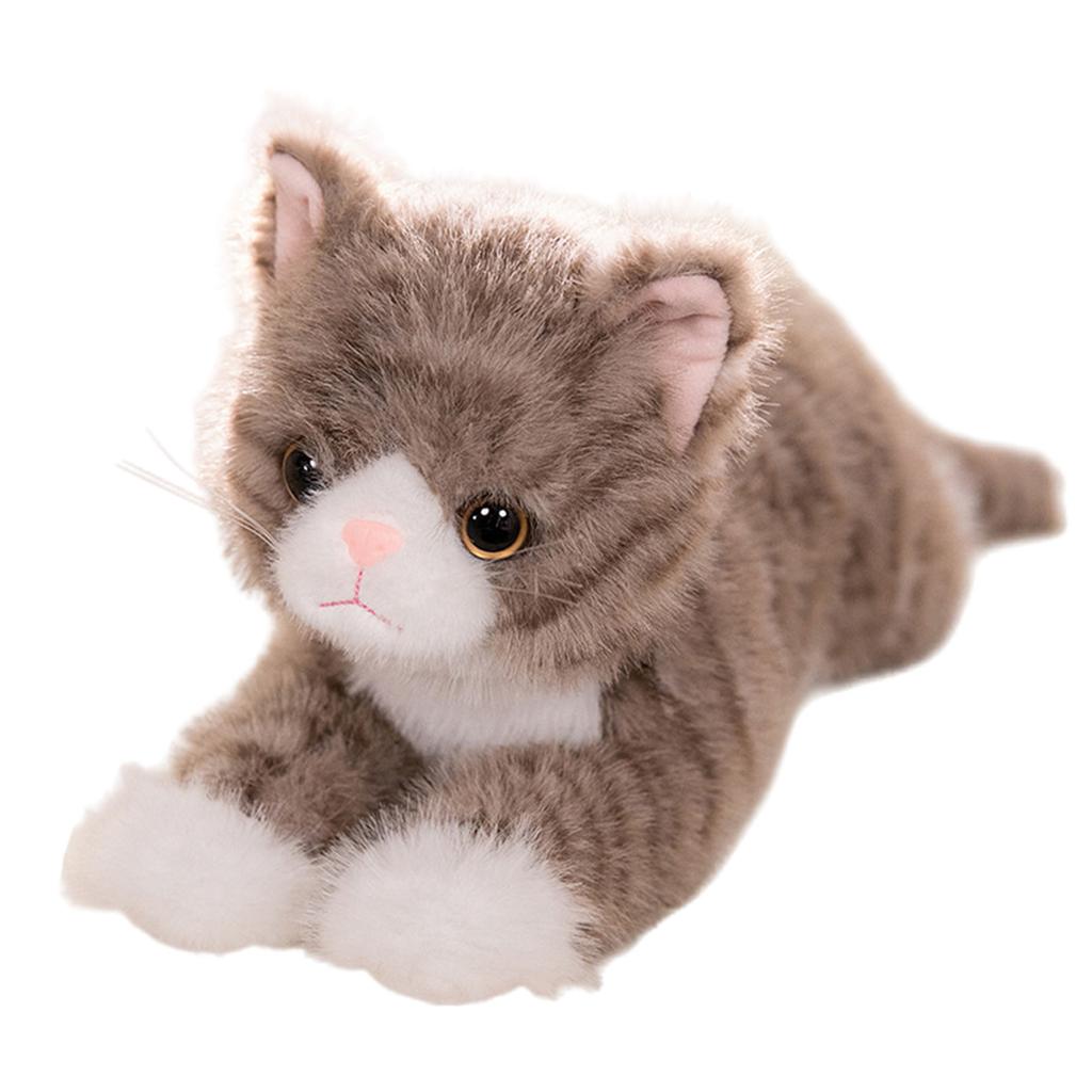 Многоцелевые реалистичные кошки, прочная плюшевая игрушка, мягкие игрушки, модель котенка, портативная для детей и праздничных подарков